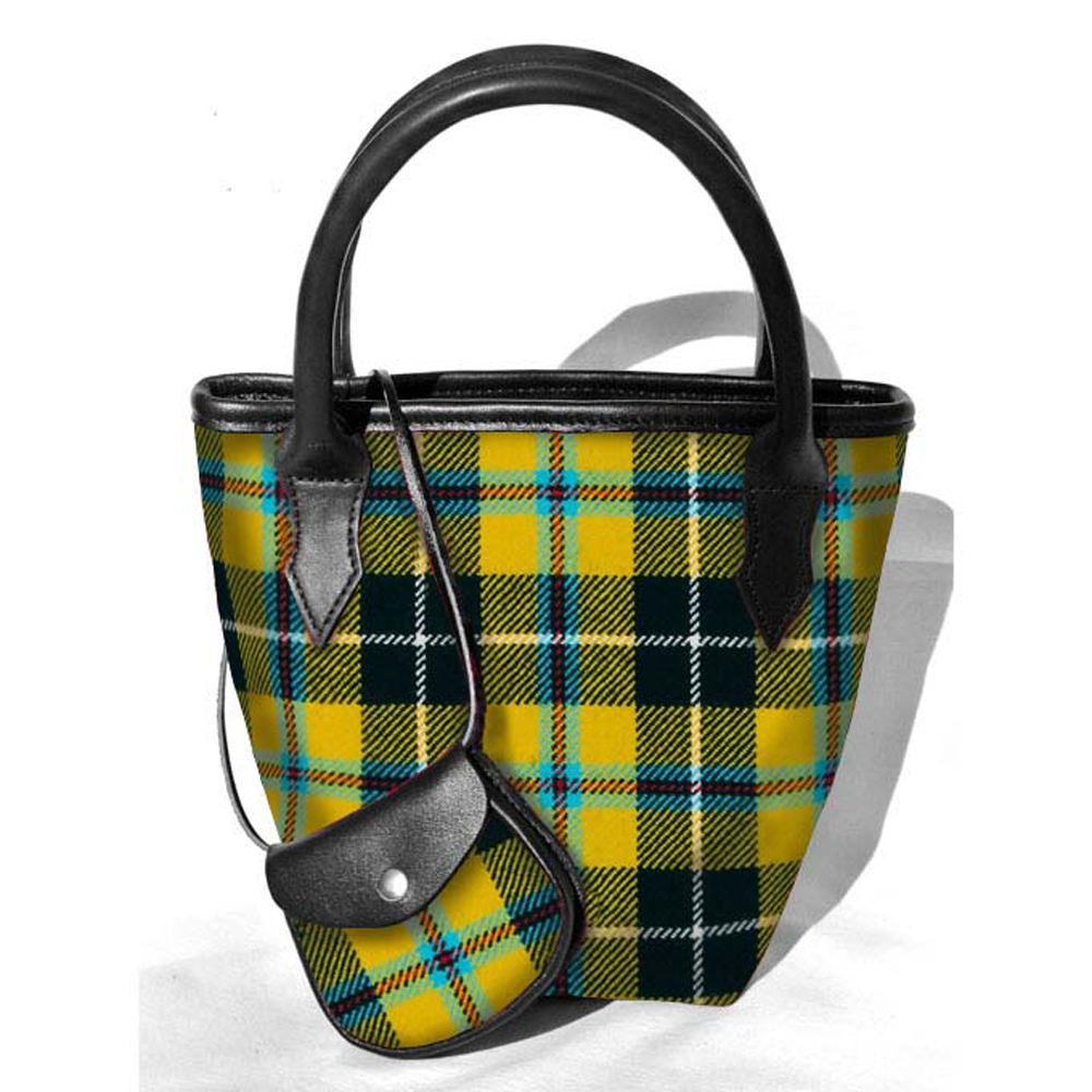 Handbag, Purse, Mini Iona Bucket Bag, Cornish Tartan